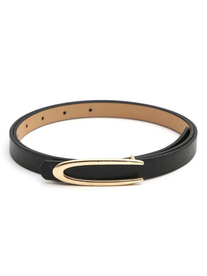 2pcs tone buckle belt in multi