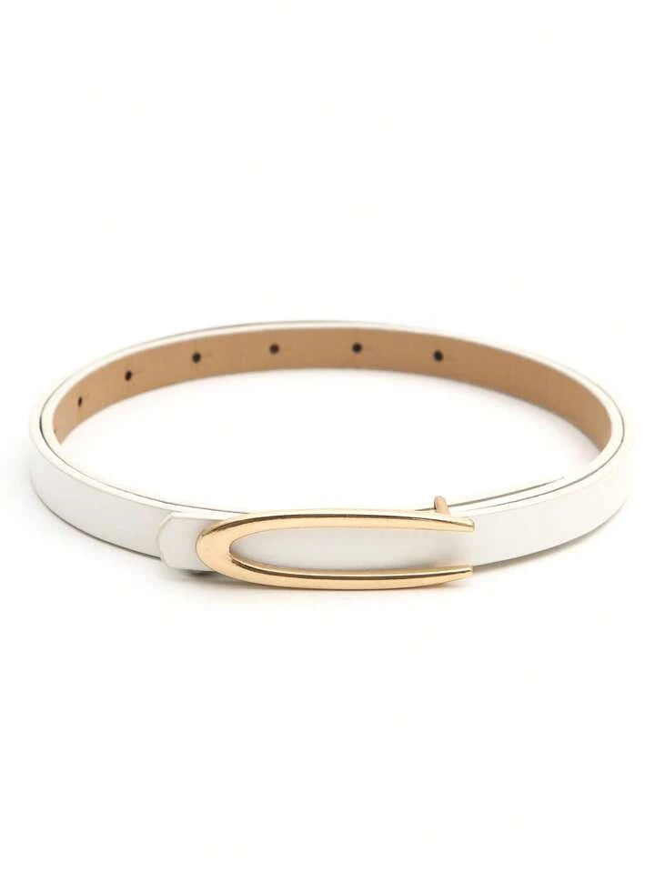 2pcs tone buckle belt in multi