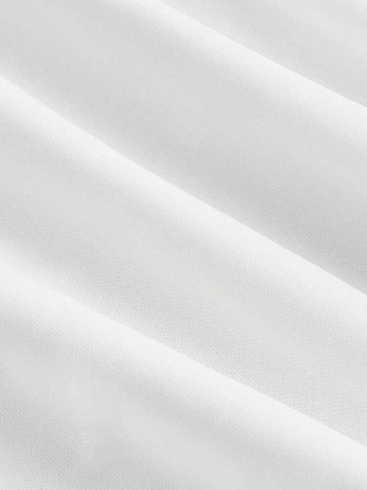 MOD asymmetrical neck dress in white