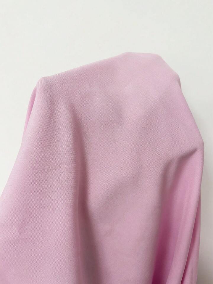 Ruffle hem spaghetti strap waist dress in pink