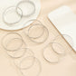 10pcs bohemian vintage minimalist bracelets in silver