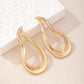 1pair asymmetrical earrings in gold