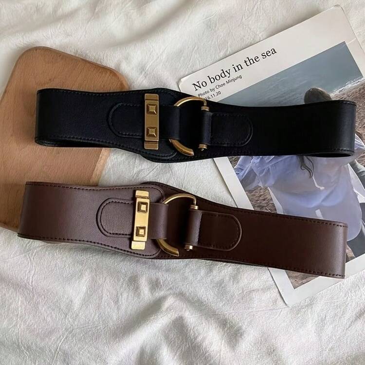 1pc buckle waist belt in coffee