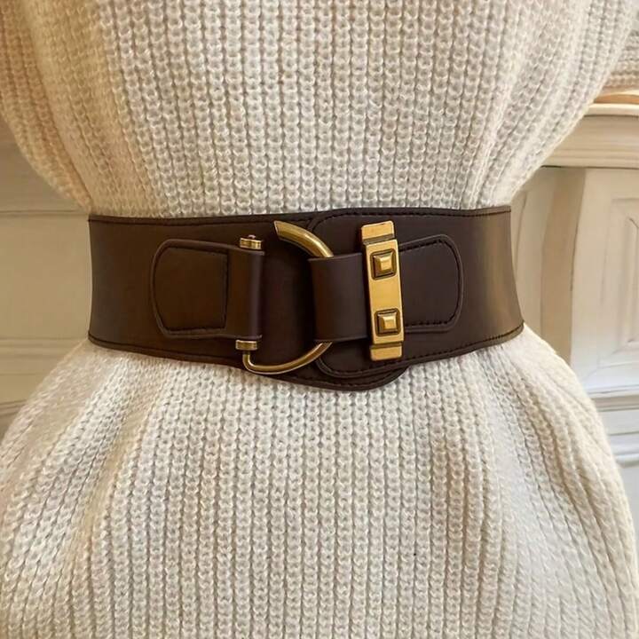 1pc buckle waist belt in coffee