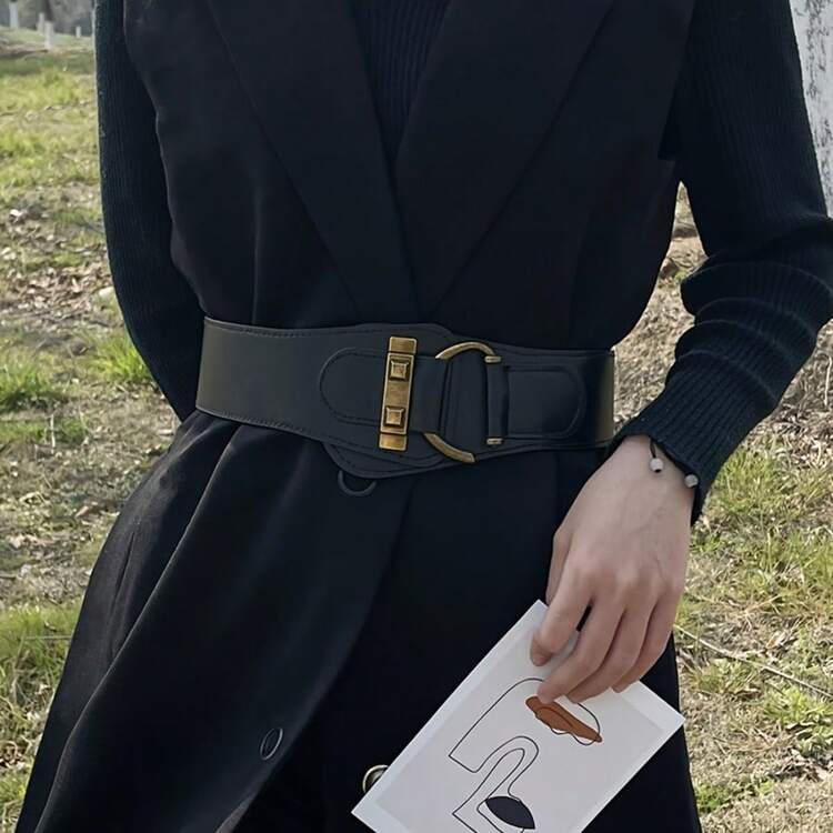 1pc buckle waist belt in black