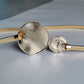 1pc gold metal spring elastic belt in gold