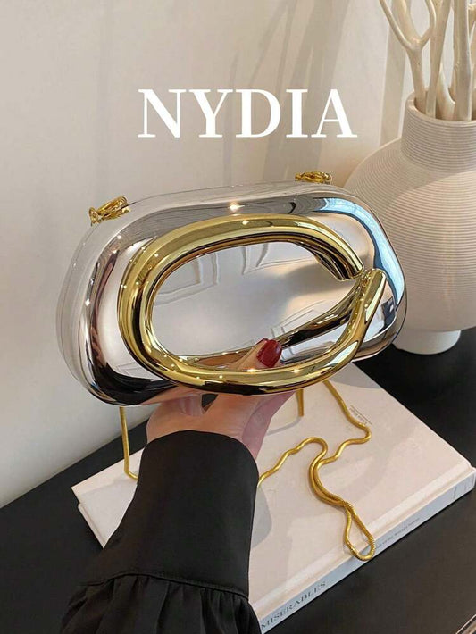 1pc minimalist retrohandbag in silver