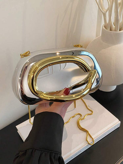 1pc minimalist retrohandbag in silver