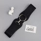 1pc single breasted buckle belt in black