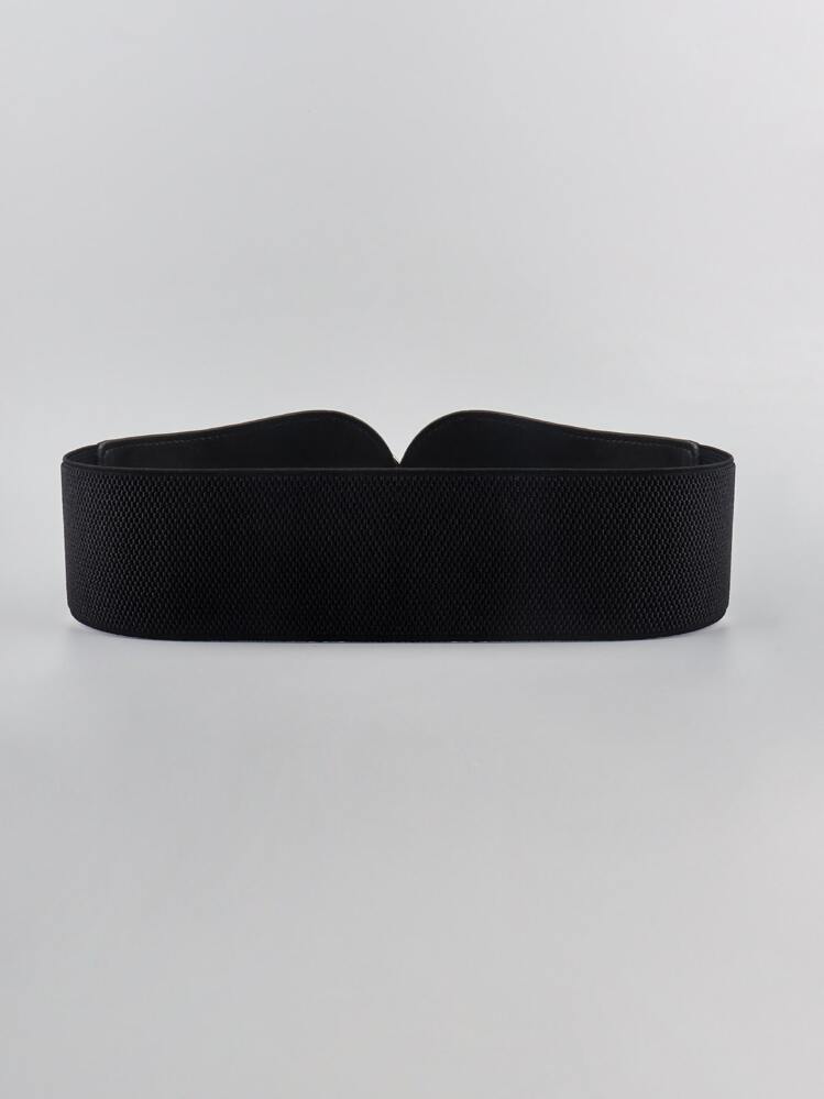 1pc single breasted buckle belt in black