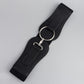 1pc single breasted buckle belt in black