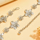 1pc vintage unique silver metal flower waist chain in silver