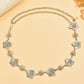 1pc vintage unique silver metal flower waist chain in silver