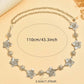 1pc vintage unique silver metal flower waist chain in silver