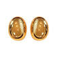 2pairs bead shape earrings in gold