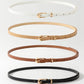 2pcs light tone waist belt with pin buckle in multi