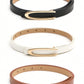 2pcs tone buckle belt in multi