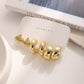 3 pairs starfish and shell gold tone earring set in 6pcs/C