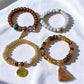 4pcs set tassel beaded bracelets in multi