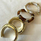 4pcs vintage exaggerated gold resin bracelet set in gold
