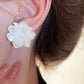 5pcs set floral enamel pearl stud earrings set in multi