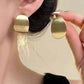 5pcs set minimalist vintage hoop earrings set in gold