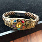 Thanos 6 gauntlet power stone bracelet & ring set in gold