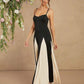 Color block spaghetti strap maxi in multi
