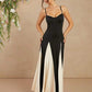 Color block spaghetti strap maxi in multi