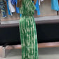 Dolman sleeves v neck jumpsuit in blue