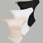 Gold decor twist asymmetric top in nude
