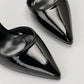 High heel pointed toe in black