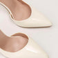 High heel pointed toe in nude