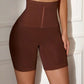 High waist seamless slimming shorts in brown