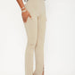 Sanya high waist split hem trousers in beige