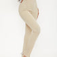 Sanya high waist split hem trousers in beige