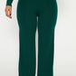 Slim bell bottoms trousers in green