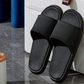 Indoor home bathroom flip flops in black