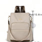 Large capacity shoulder bag in beige