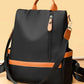Large capacity shoulder bag in black