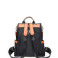 Large capacity shoulder bag in black