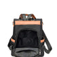 Large capacity shoulder bag in black