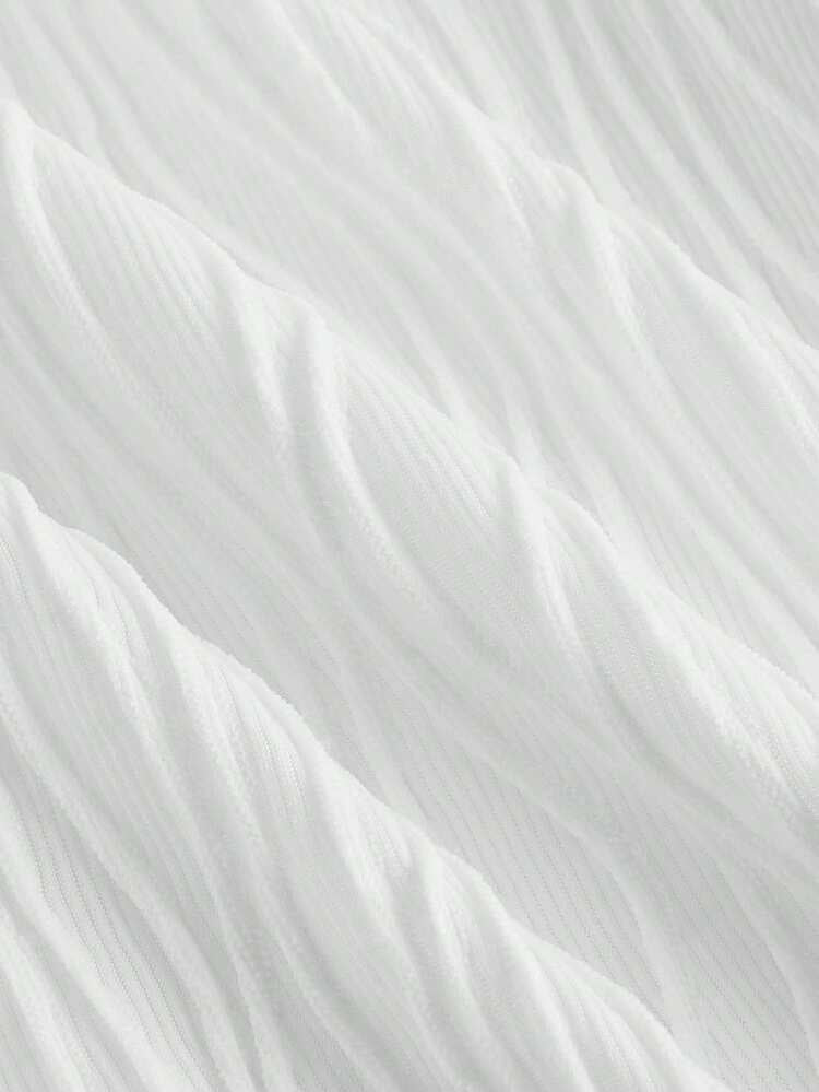 MOD Solid fuzzy cami dress in white