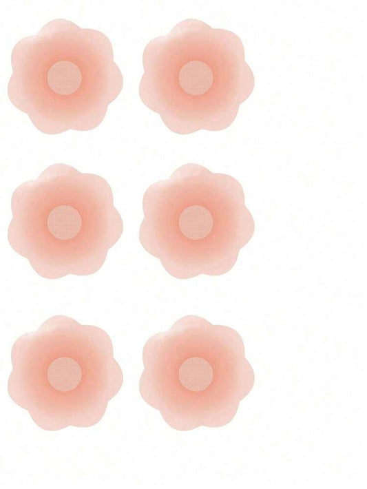 6pcs Reusable nipple covers in nude