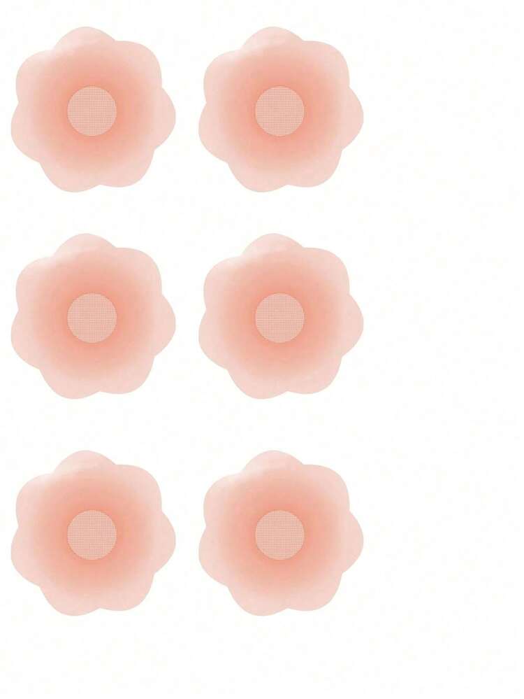6pcs Reusable nipple covers in nude
