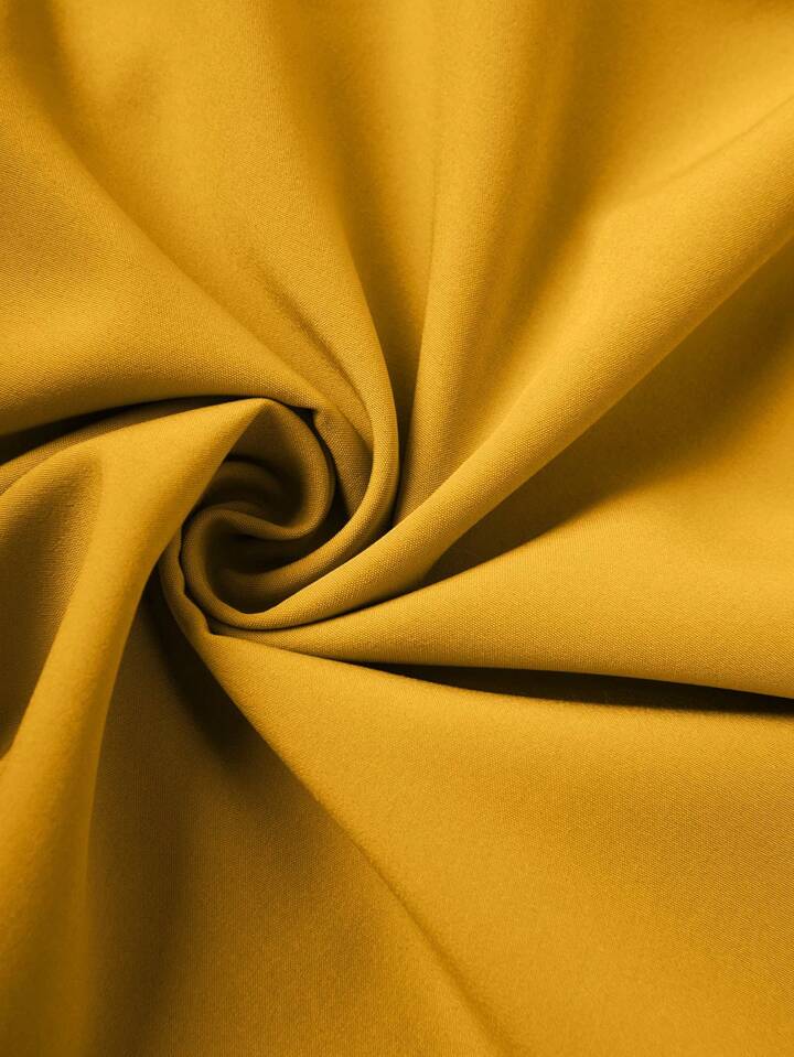 Ruched waist maxi skirt in yellow