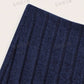 Solid color A-line skirt in navy blue