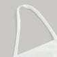 Solid lettuce trim mermaid hem cami dress in white