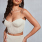 Stone woven corset top & pink skirt co-ord