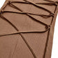 Square neck long sleeve bodycon dress in coffee